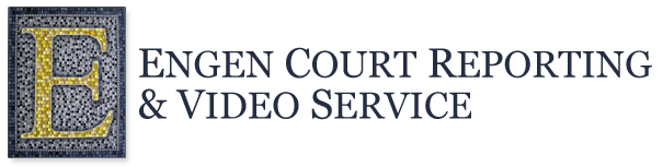 Engen Court Reporting Logo